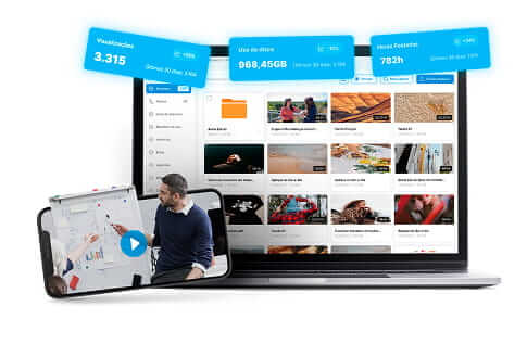 Tela da plataforma Videoteca